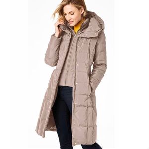 Cole Hann Hooded Quilted Down Coat - NEW